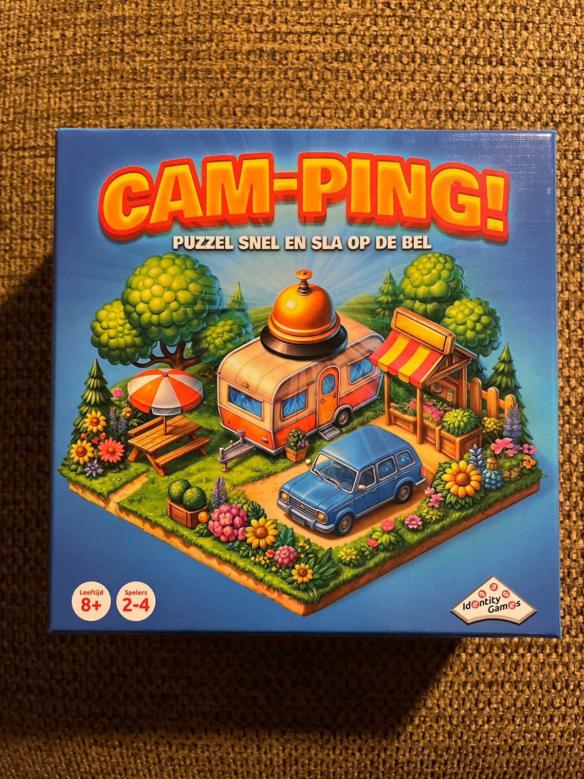 Cam-Ping! Puzzelspel - Snel en Sla op de Bel, Een of twee spelers, Ophalen of Verzenden, Zo goed als nieuw