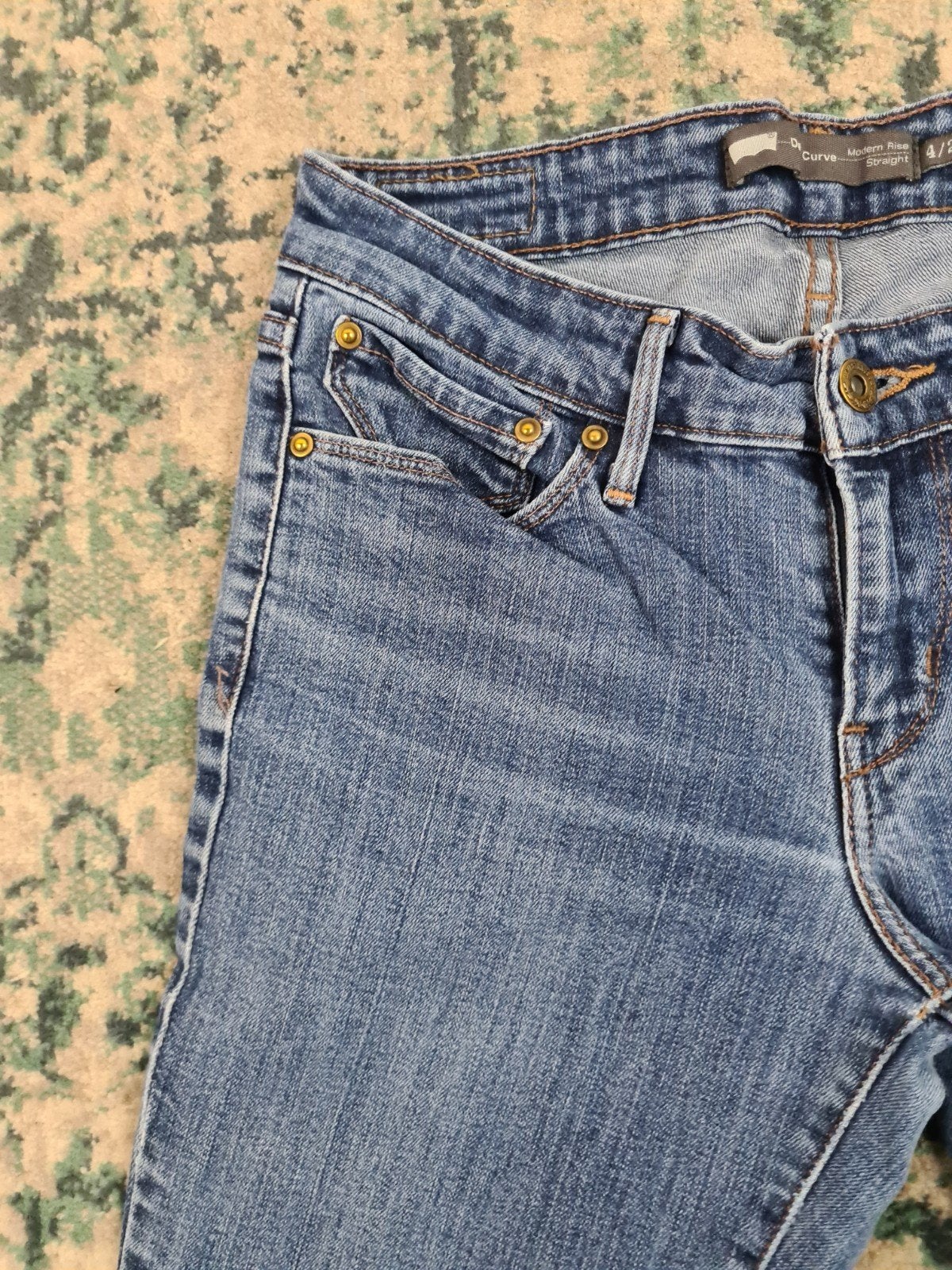 Levi’s denim curve modern rise straight W27 L28 Tulsi2728, Blauw, Ophalen of Verzenden, W27 (confectie 34) of kleiner, Gedragen