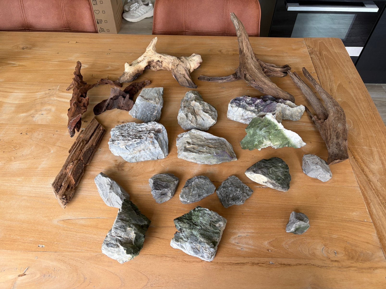 Complete partij aquarium hout & stenen – hardscape, Ophalen, Gebruikt, Plant(en), Steen of Hout
