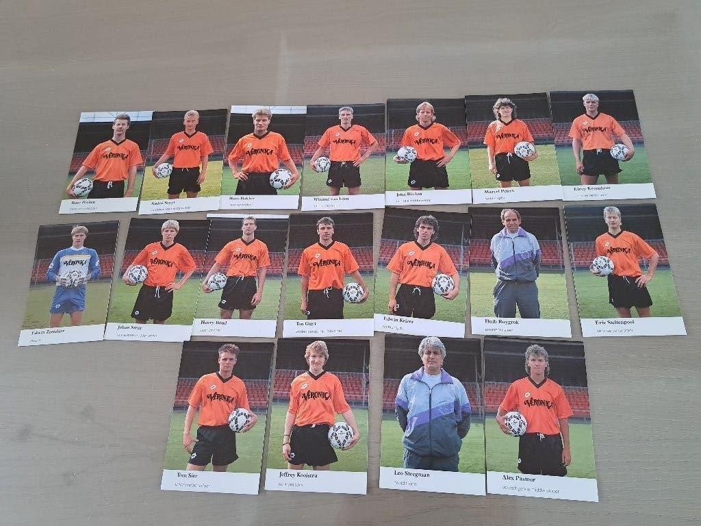 18 spelerskaarten FCVolendam  90-91, Ophalen of Verzenden, Zo goed als nieuw, Feyenoord, Spelerskaart