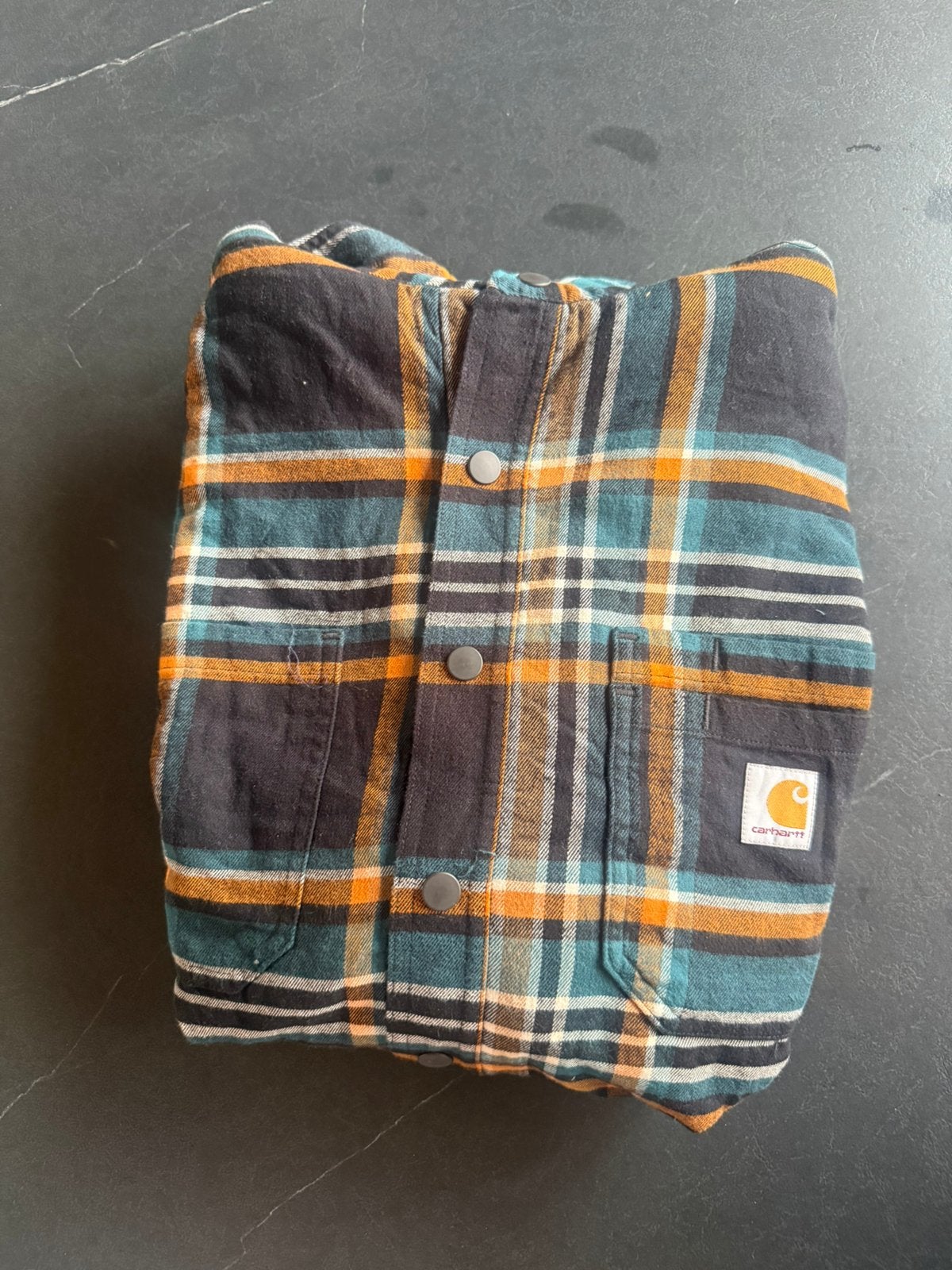 Carhartt geruite jas met capuchon, Kleding | Heren, Ophalen of Verzenden, Zo goed als nieuw