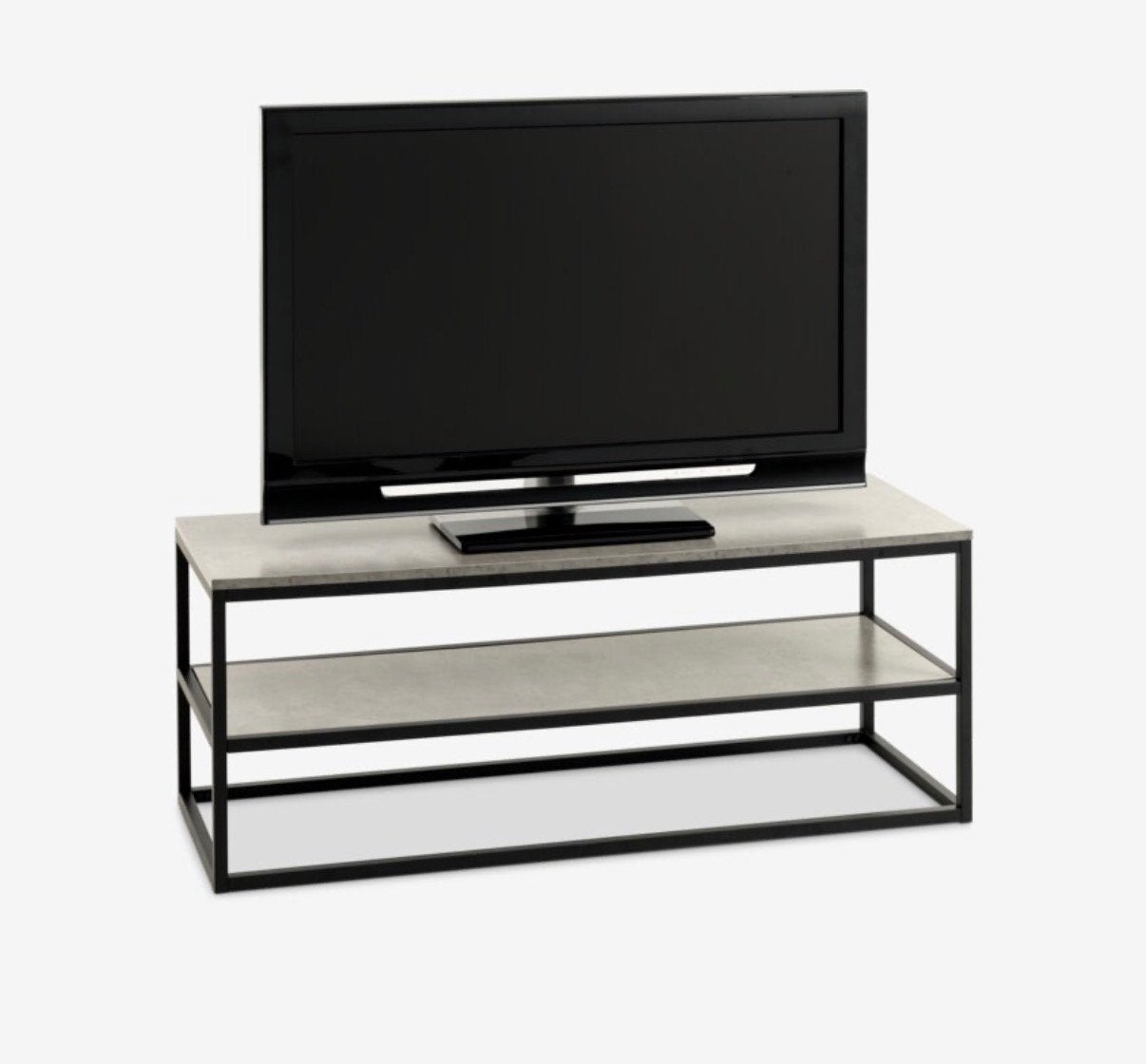 TV-meubel JYSK betonlook, Huis en Inrichting, Kasten | Televisiemeubels, Ophalen, Gebruikt, 100 tot 150 cm, Minder dan 100 cm