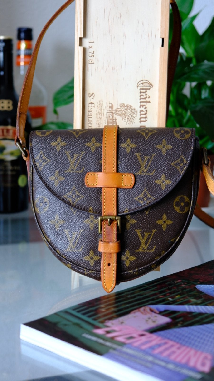 Louis Vuitton Chantilly PM Schoudertas, Ophalen of Verzenden, Gebruikt, Bruin, Schoudertasje