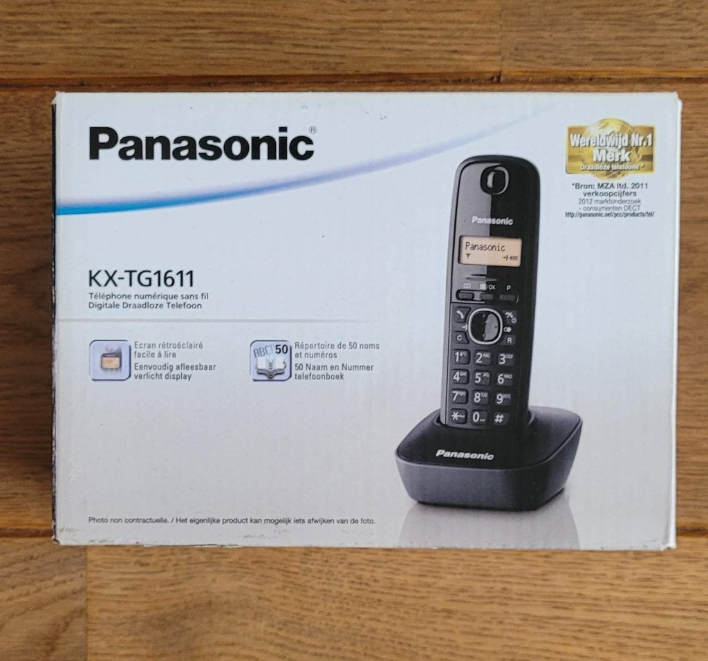 Panasonic draadloze DECT telefoon, alleen handheld met lader, Ophalen of Verzenden, Nieuw, 1 handset
