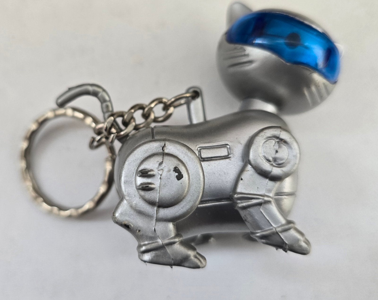 Sleutelhanger robot kat - Uniek en speels accessoire, Ophalen of Verzenden, Gebruikt, Overige typen