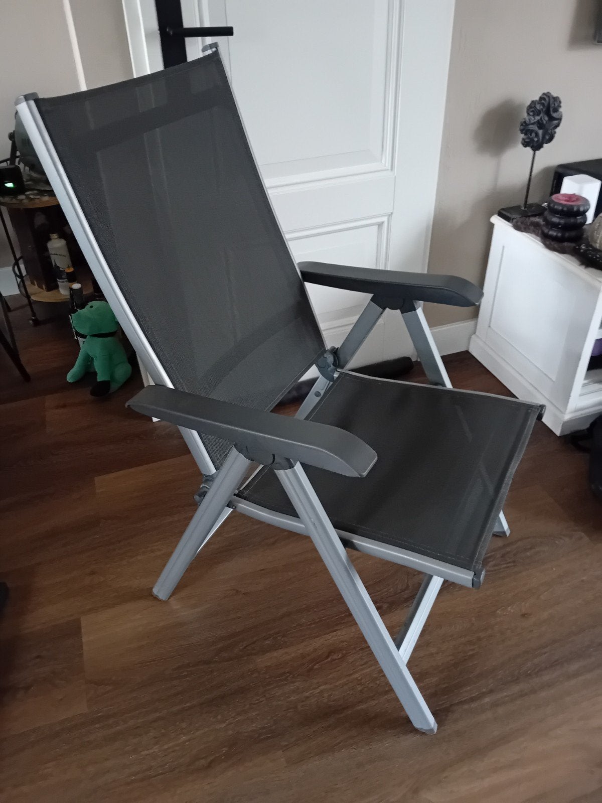 2 inklapbare tuinstoelen en zware tafel, Ophalen, Campingstoel