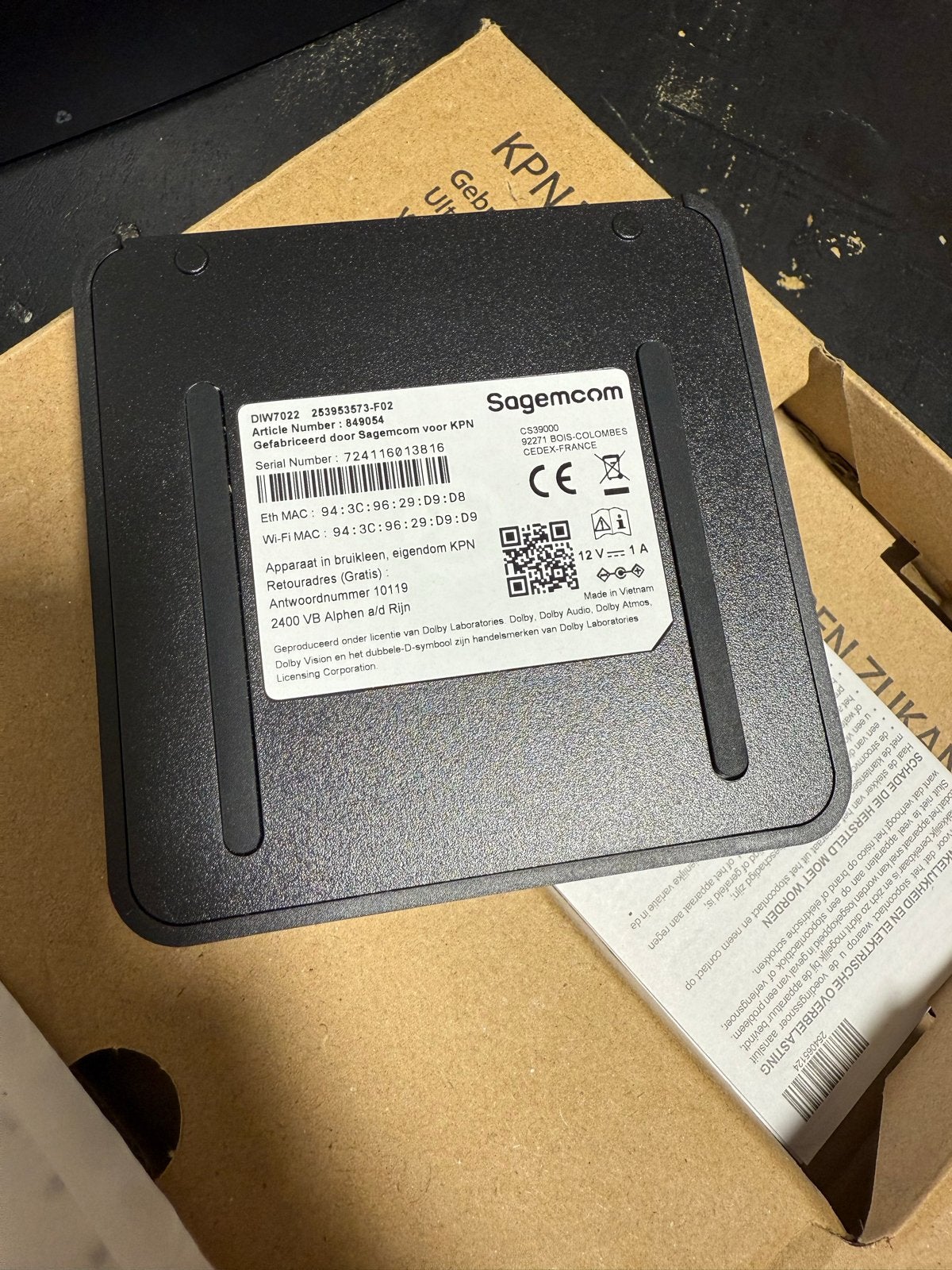 KPN TV+ Box Sagemcom Decoder met afstandsbediening, Audio, Tv en Foto, Decoders en Harddiskrecorders, Ophalen of Verzenden, Nieuw