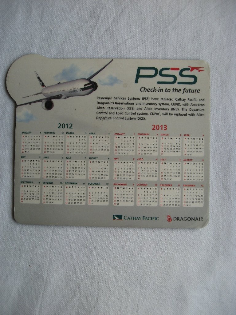 PSS Muismat van Cathay Pacific, Verzamelen, Ophalen of Verzenden, Zo goed als nieuw, Overige typen