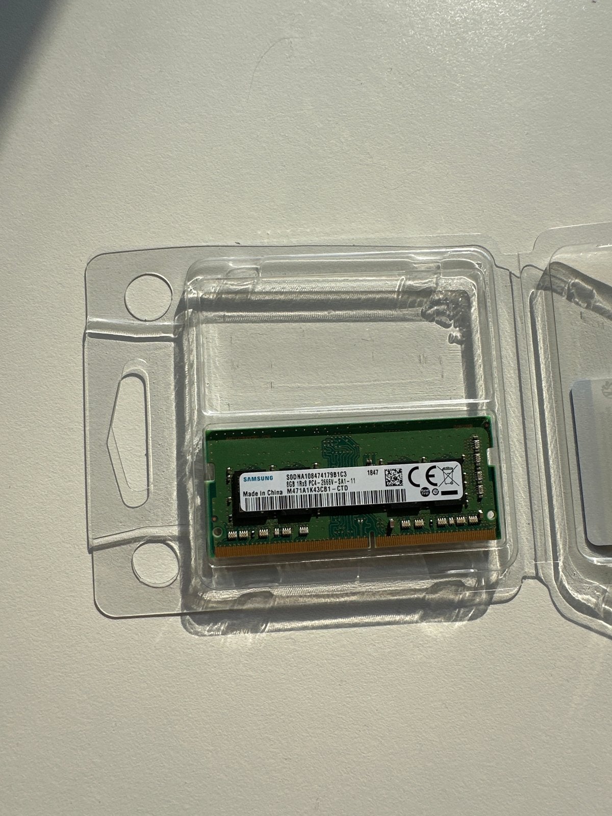 Samsung 8GB DDR4 RAM Geheugenmodule voor Laptops, Computers en Software, RAM geheugen, DDR4, 8 GB, Ophalen of Verzenden, Zo goed als nieuw