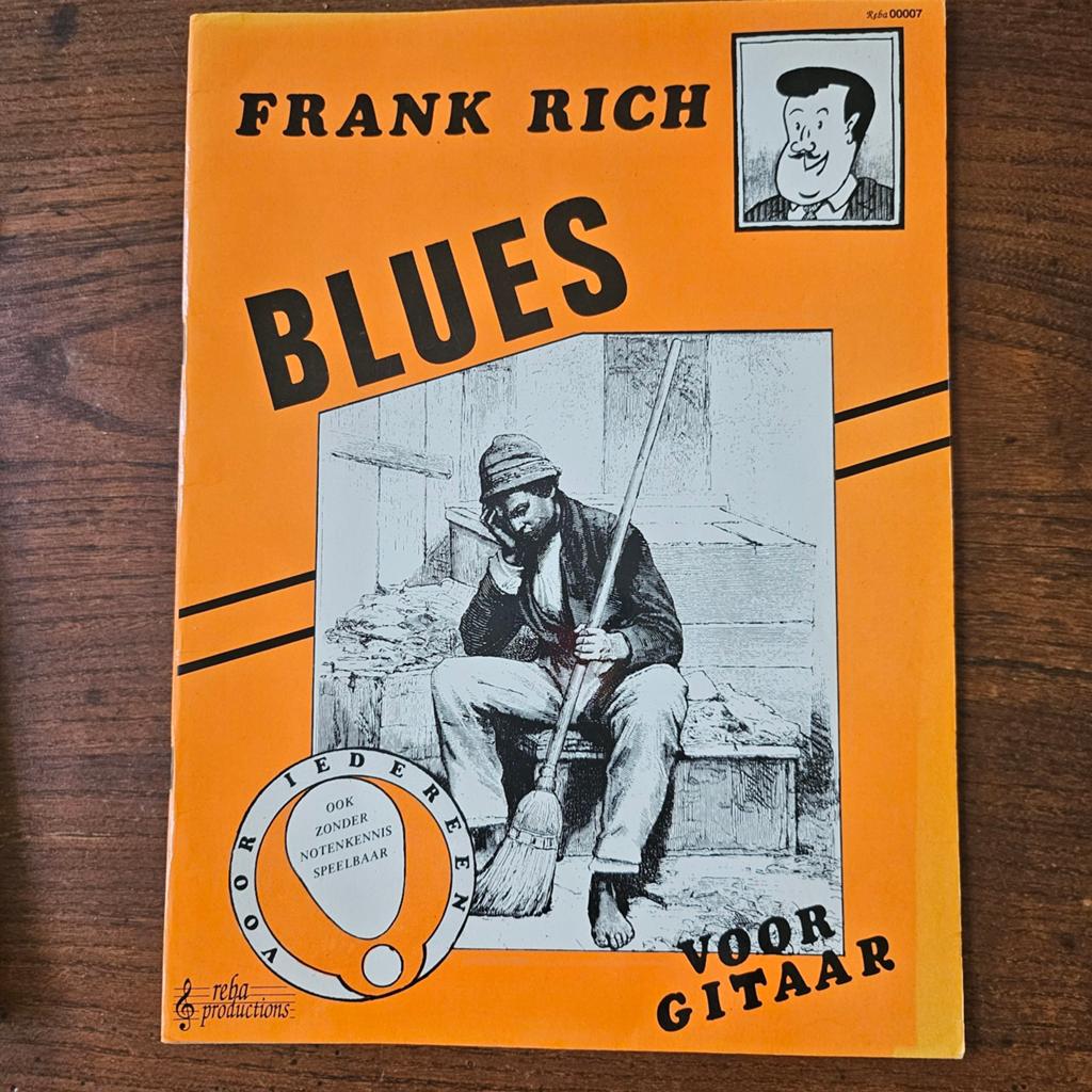Frank Rich Blues Gitaarboek - Ook zonder noten kennis, Muziek en Instrumenten, Bladmuziek, Ophalen of Verzenden