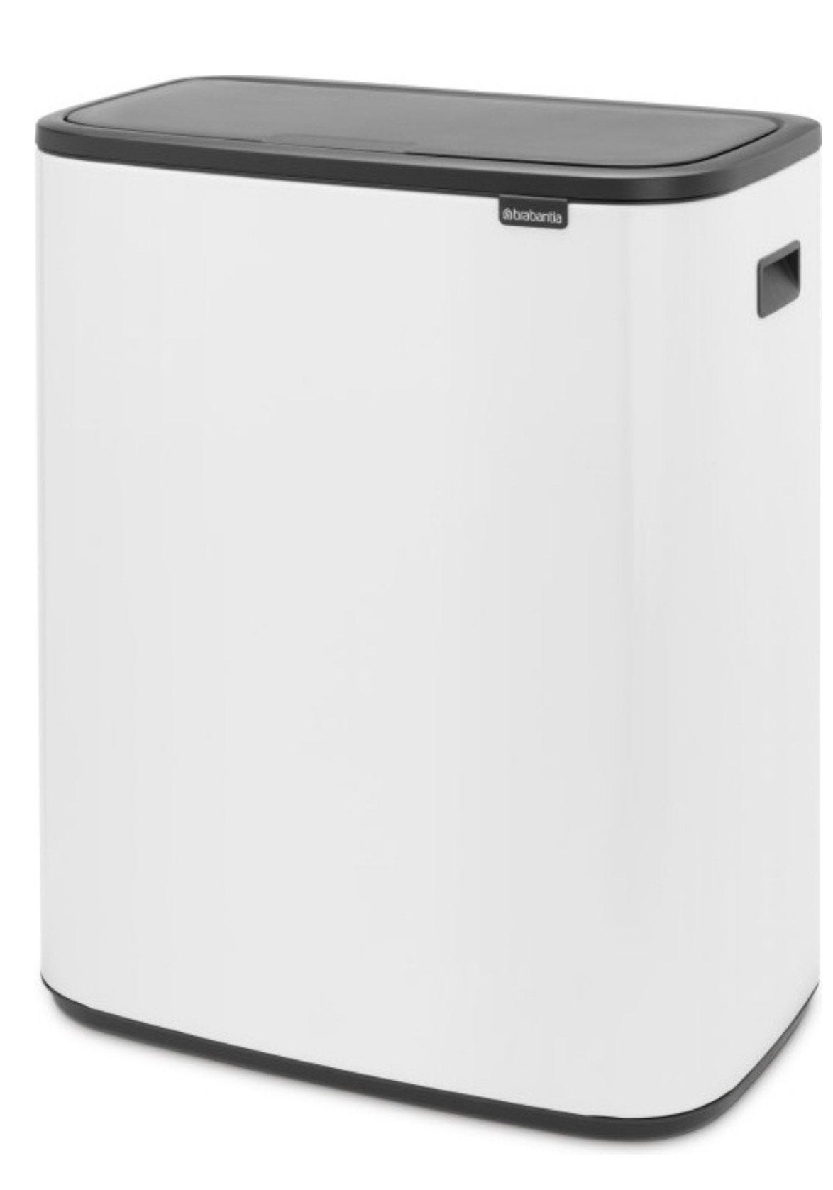 Brabantia touch bin prullenbak 2x30 liter, 40 liter of meer, Ophalen, Zo goed als nieuw, Rvs