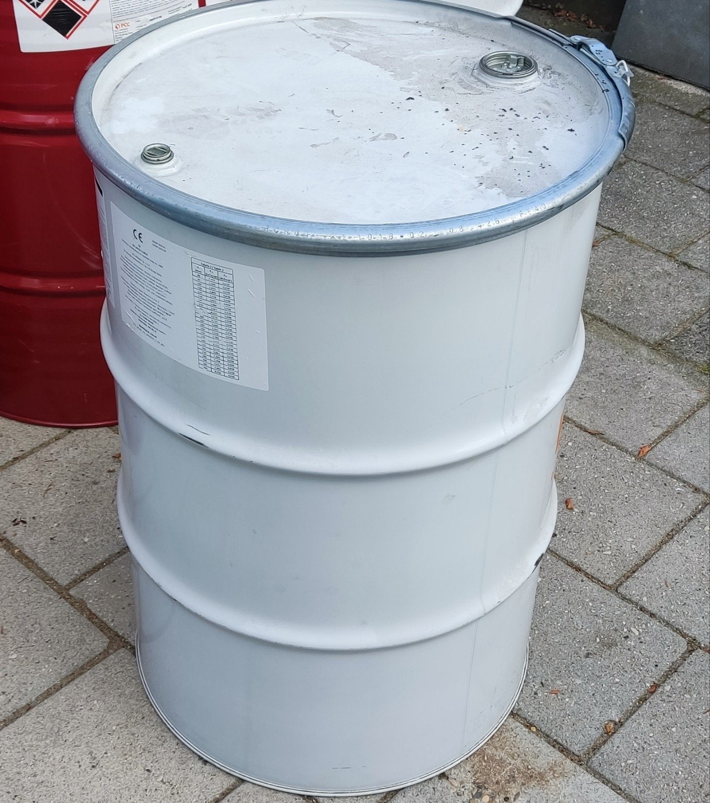 lege vaten 200L / Ton / dekselton / vuurton met sluitring, Tuin en Terras, Ophalen, Gebruikt, Vuurton