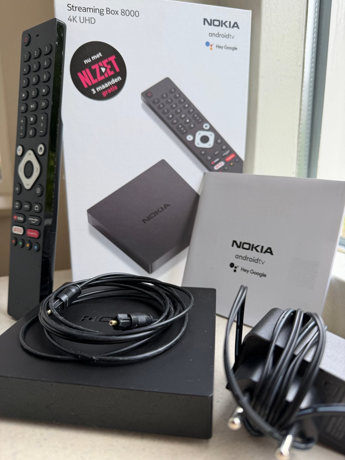 Nokia Streaming Box 8000 4K UHD Android TV met afstandsbedie, Ophalen, Zo goed als nieuw, HDMI, Zonder harde schijf