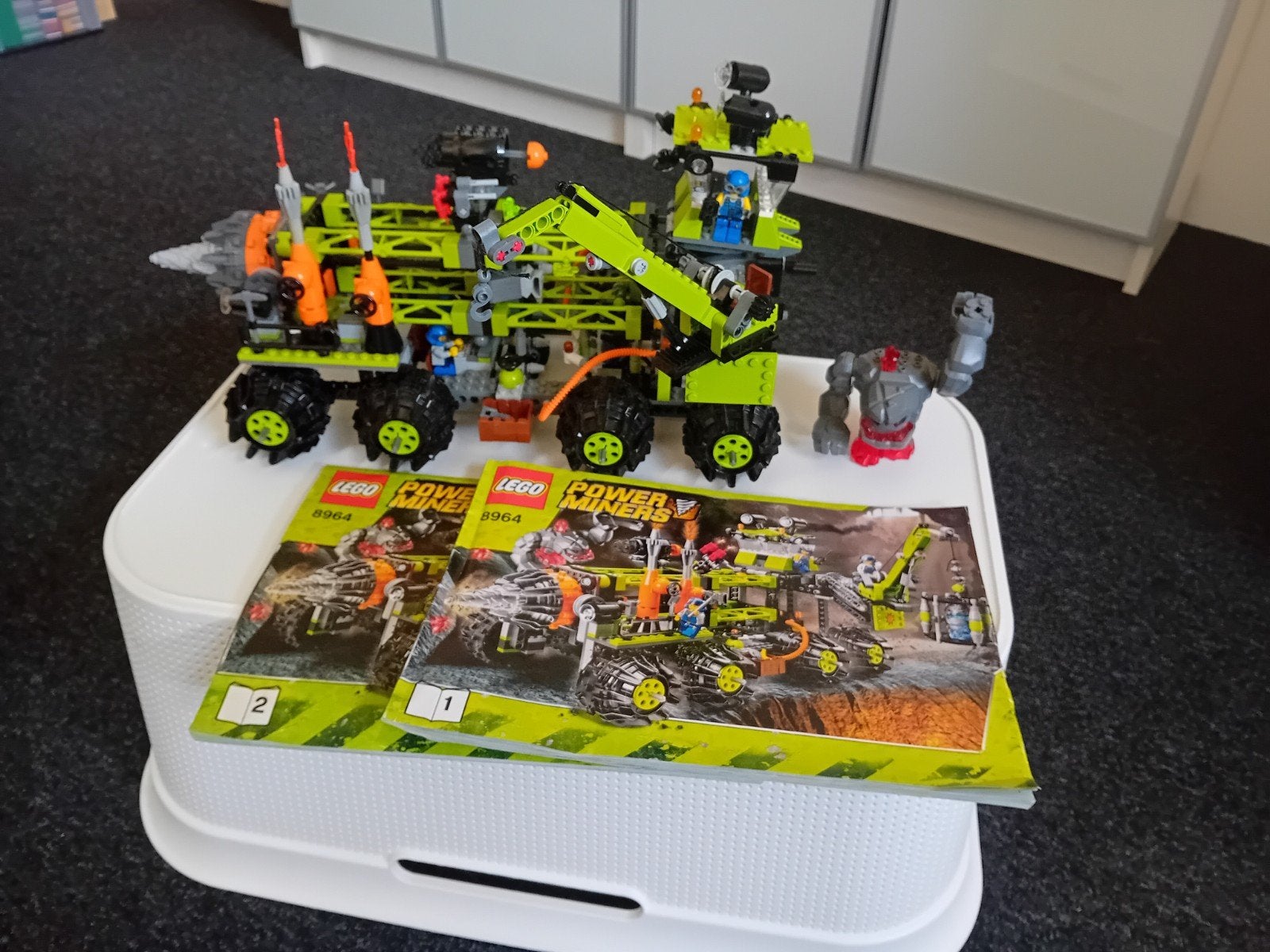 Lego Power Miners 8964: Titanium Command Rig met boekjes, Ophalen of Verzenden, Zo goed als nieuw, Overige merken