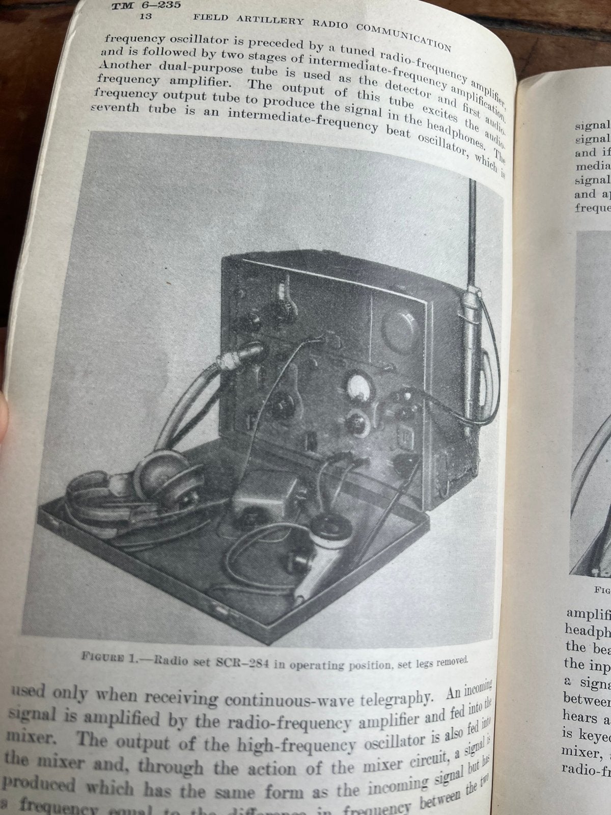 WOII Field Artillerie Radio equipment communicatie signal 42, Verzamelen, Verzenden, Nederland, Boek of Tijdschrift