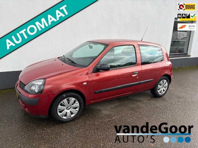 Renault Clio 1.2-16V, '05 aut., 183000 km trekhaak, nieuwe a, Auto's, Renault, Metallic lak, Stof, Gebruikt, 31 €/maand