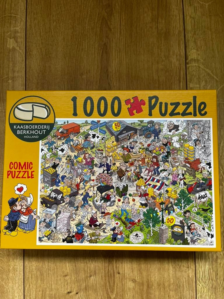 Kaasboerderij Berkhout puzzel 1000stuks, Ophalen, 500 t/m 1500 stukjes, Zo goed als nieuw, Legpuzzel