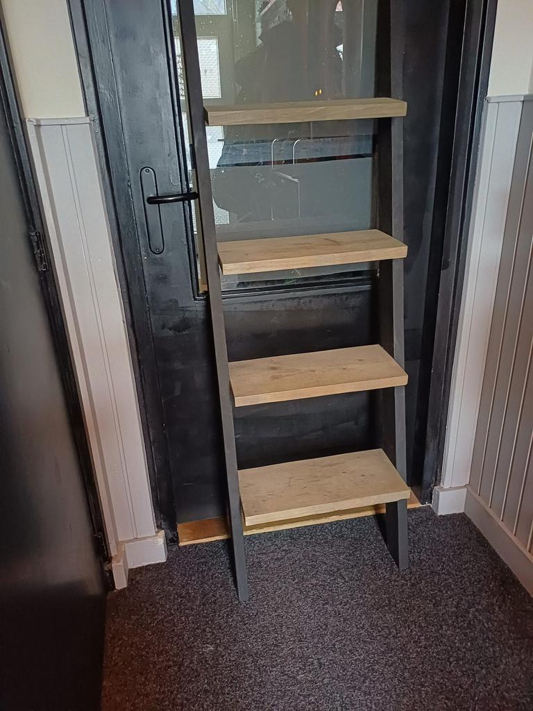 Mooie steigerhouten decoratie ladder, Ophalen, Zo goed als nieuw