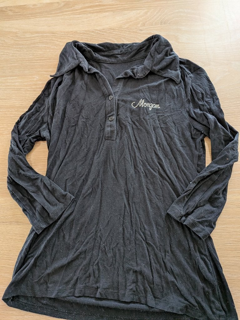 longsleeve maat l, Zwart, Maat 42/44 (L), Zo goed als nieuw, Lange mouw