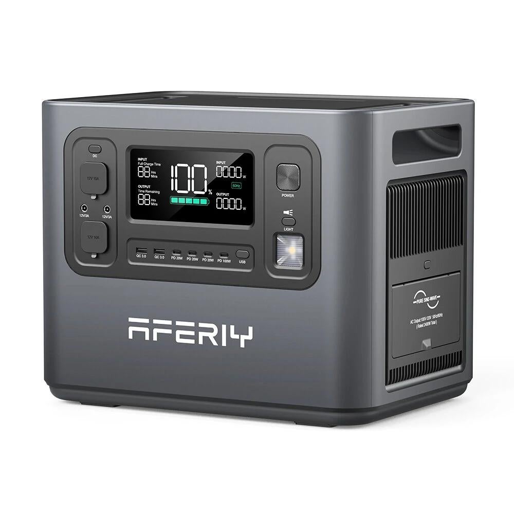 AFERIY Powerstation 2400 W, 2048 Wh LifePO4 accu €719,-, Ophalen of Verzenden, Nieuw
