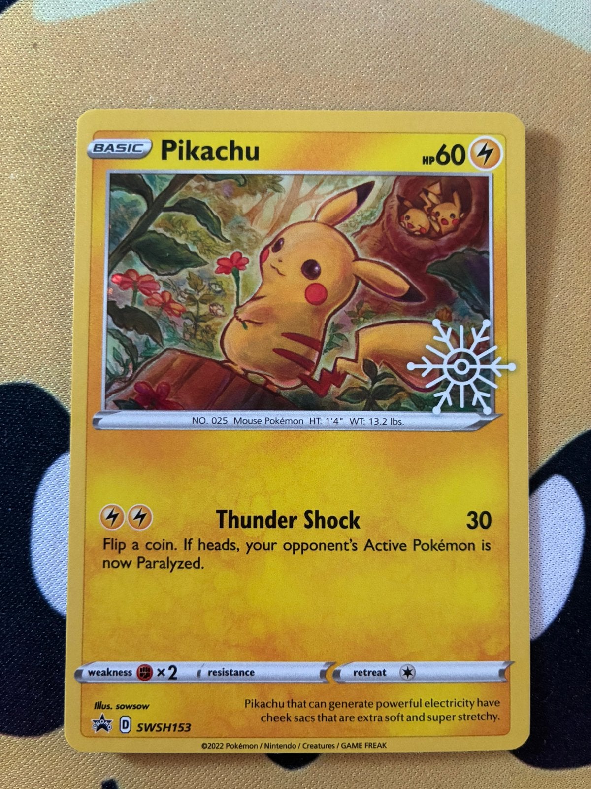 Pikachu SWSH153 – Snowflake Stamp – Holiday Calendar, Ophalen of Verzenden, Zo goed als nieuw