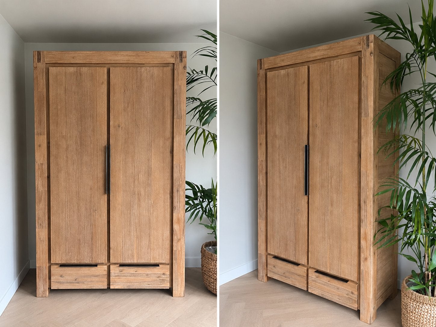 Pronto Wonen Salzburg kast van acaciahout, Ophalen, 100 tot 150 cm, 200 cm of meer, Zo goed als nieuw