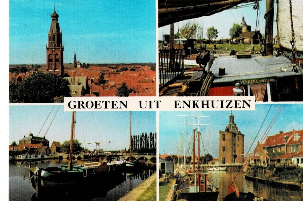 Enkhuizen, Ophalen of Verzenden, 1960 tot 1980, Gelopen, Noord-Holland