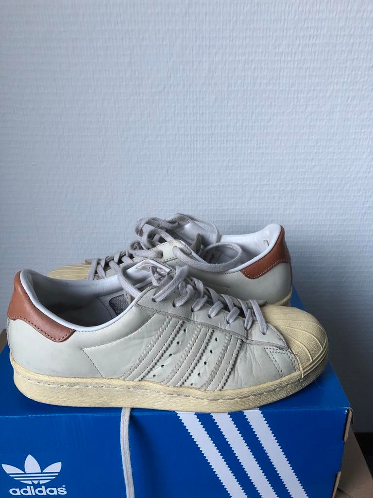 Adidas Superstar 80s W sneakers - Maat 36 2/3, Ophalen of Verzenden, Gedragen, Wit, Sneakers of Gympen