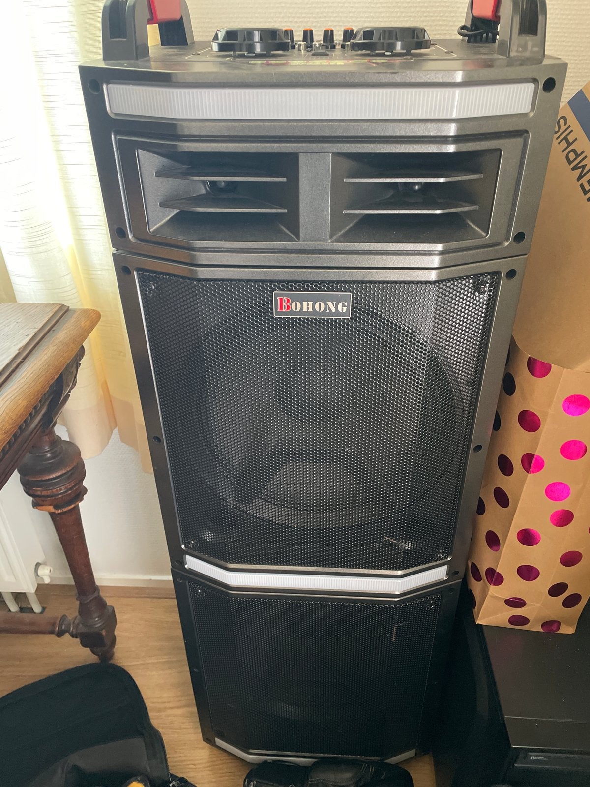 BOHONG Bluetooth Speaker - defect, Overige typen, Zo goed als nieuw, 60 tot 120 watt, Ophalen