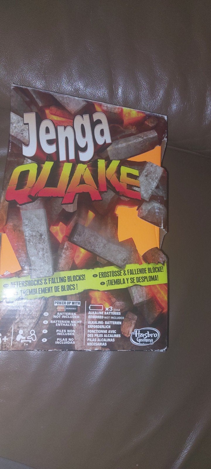 Jenga Quake - Spannend Stapelspel van Hasbro Gaming, Een of twee spelers, Ophalen of Verzenden, Gebruikt, Hasbro Gaming