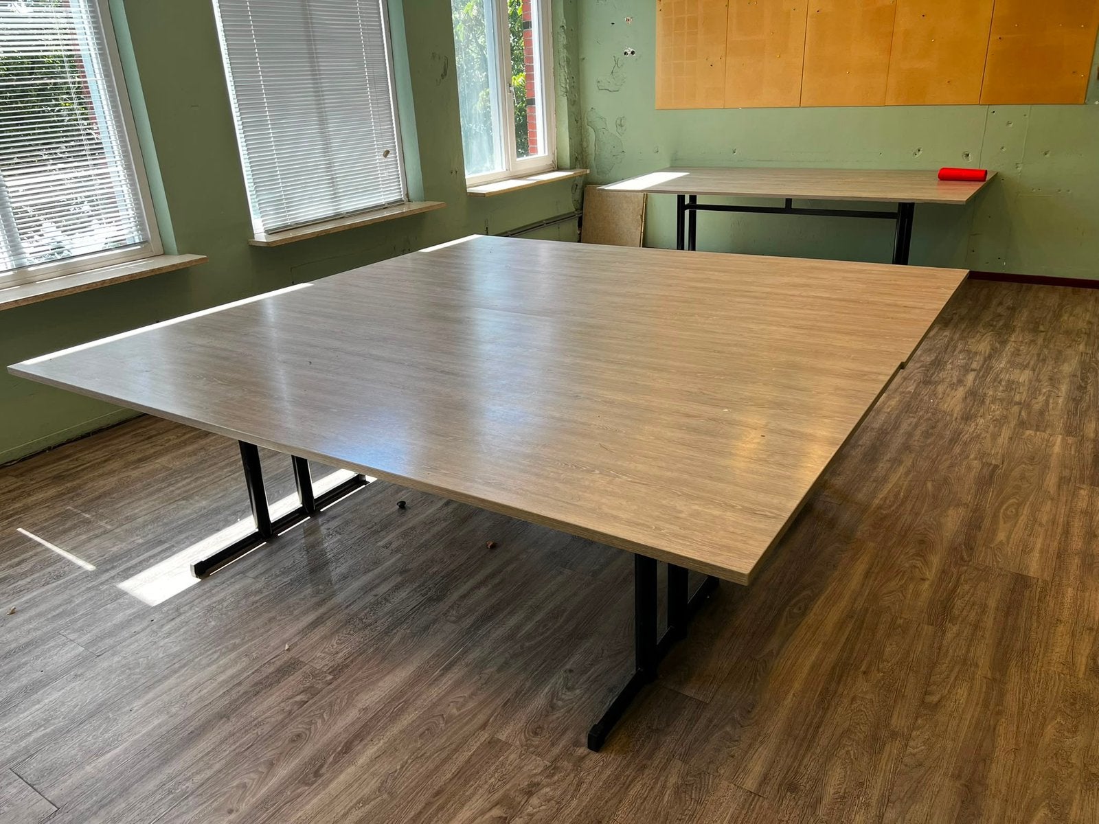 Vergadertafel Bureau Groot 240x160 3 Stuks, Ophalen, Gebruikt