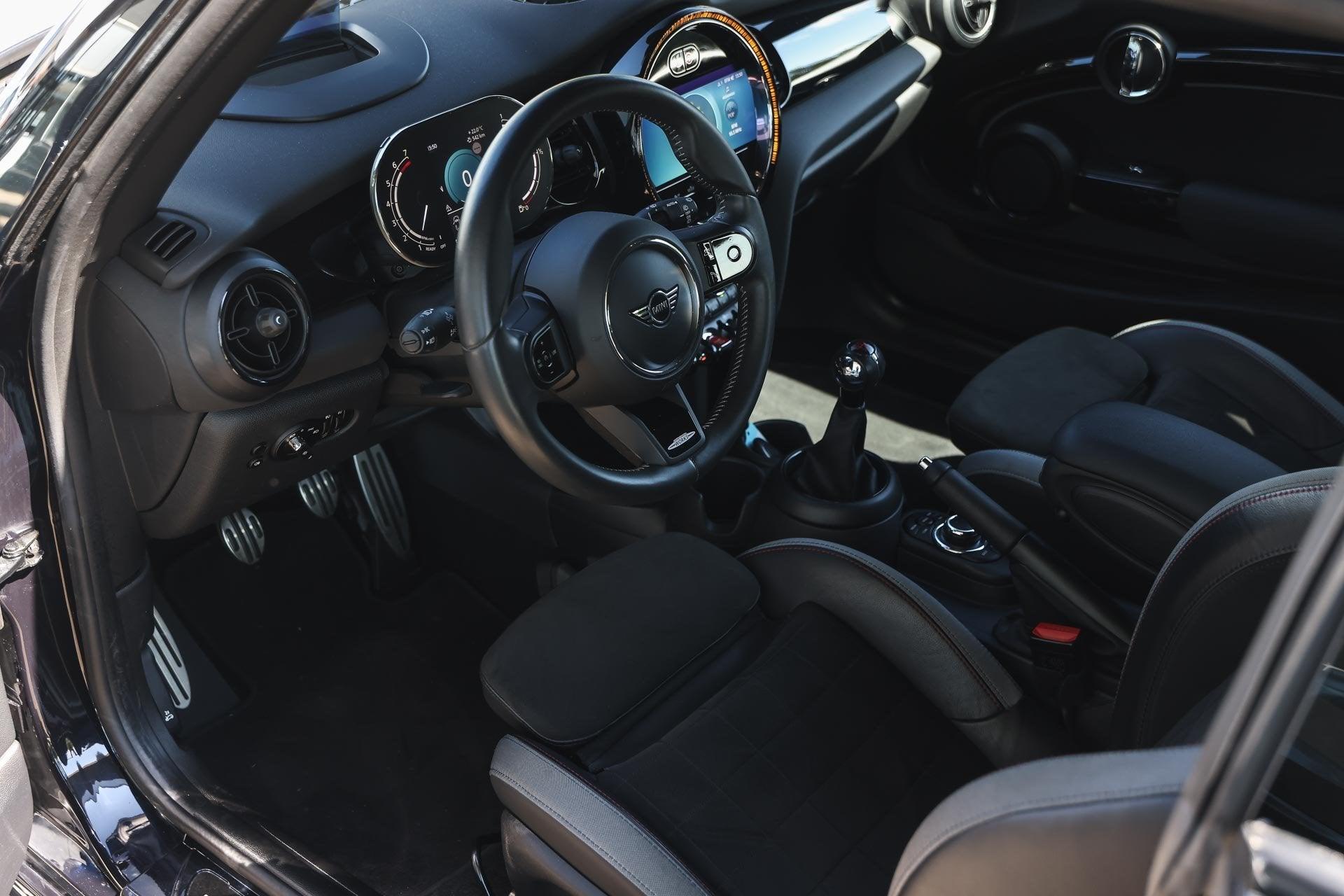 MINI Hatchback Cooper John Cooper Works / Sportstoelen / Com, Auto's, Dealer onderhouden, 136 pk, Gebruikt, Met garantie (alle)