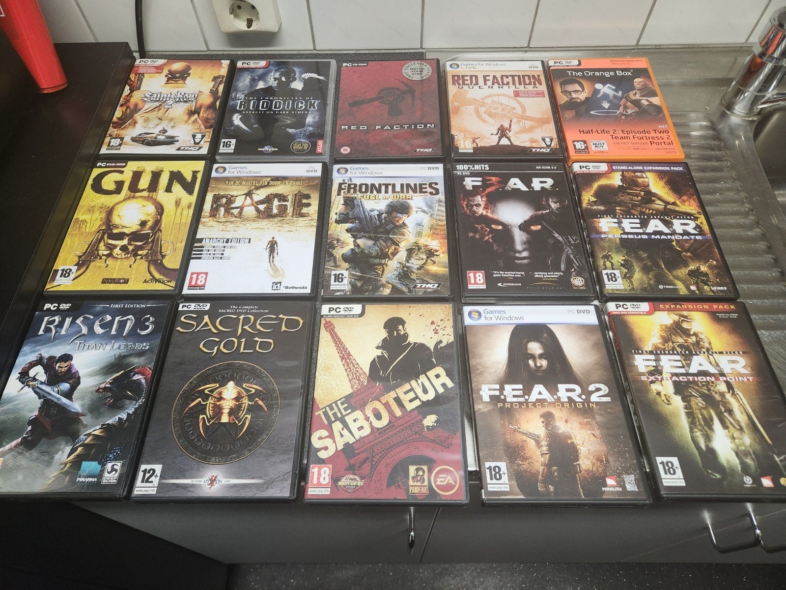 PC Games Collectie: Saints Row, F.E.A.R., RAGE en meer!, Avontuur en Actie, Online, Gebruikt, Vanaf 18 jaar