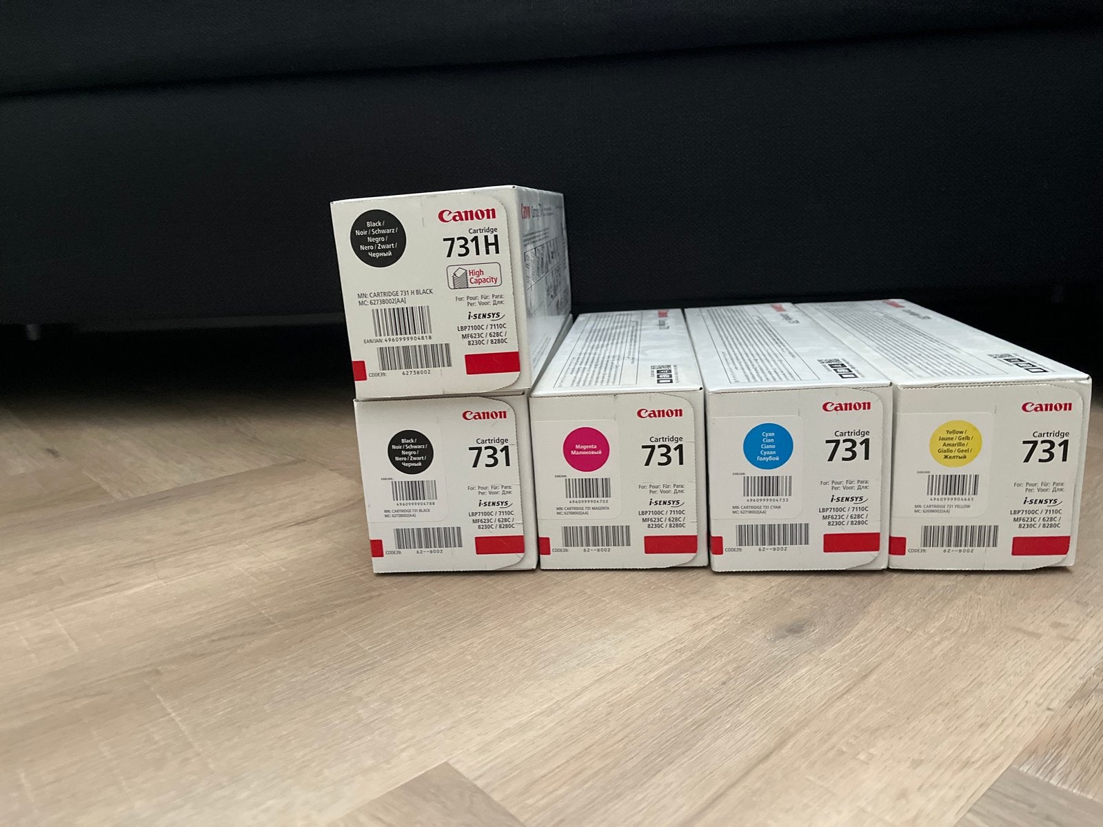 Canon 731 en 731H Cartridges - Complete Set, Computers en Software, Printerbenodigdheden, Ophalen, Nieuw, Cartridge