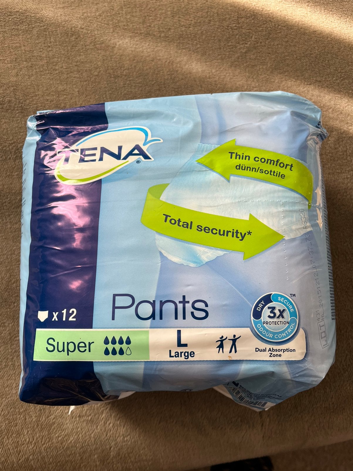 Tena SUPER pants maat L, Ophalen of Verzenden, Nieuw