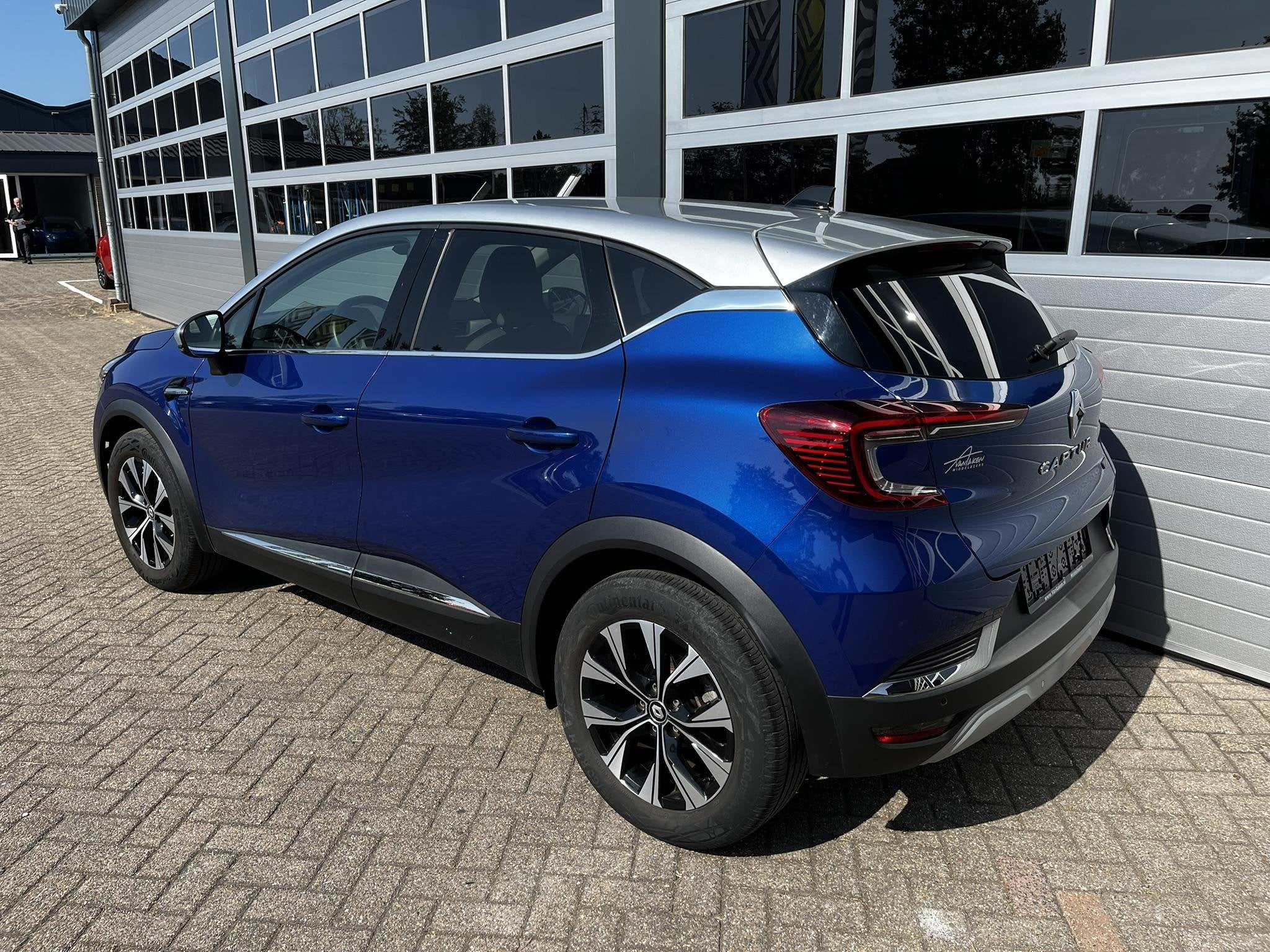 Renault Captur 1.6 E-Tech Hybrid 145 Techno, Auto's, Renault, 12 maanden, Gebruikt, Blauw, Leder