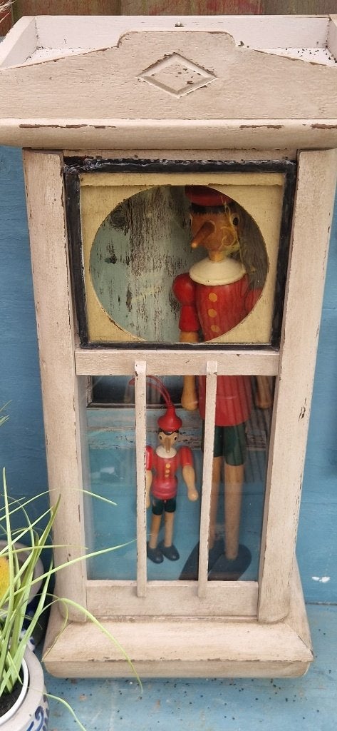 Prachtig oud hangkastje voor elke plek in huis (brocante), Antiek en Kunst, Ophalen of Verzenden
