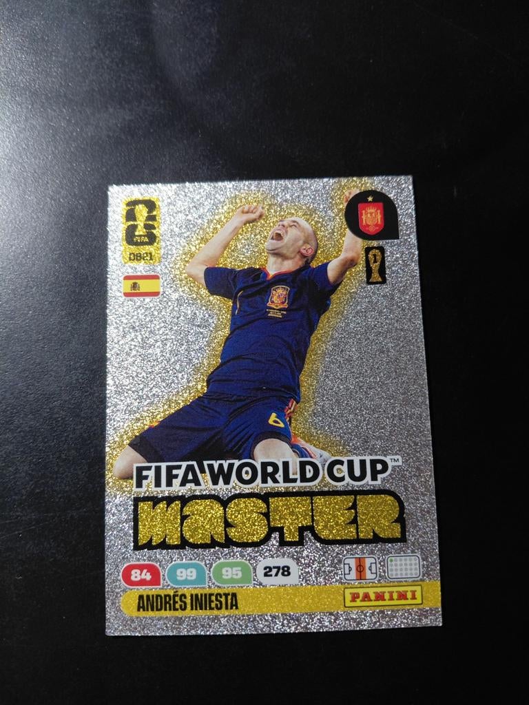 Andres iniesta (fifa world cup master) panini, Ophalen of Verzenden, Nieuw, Buitenlandse clubs, Poster, Plaatje of Sticker