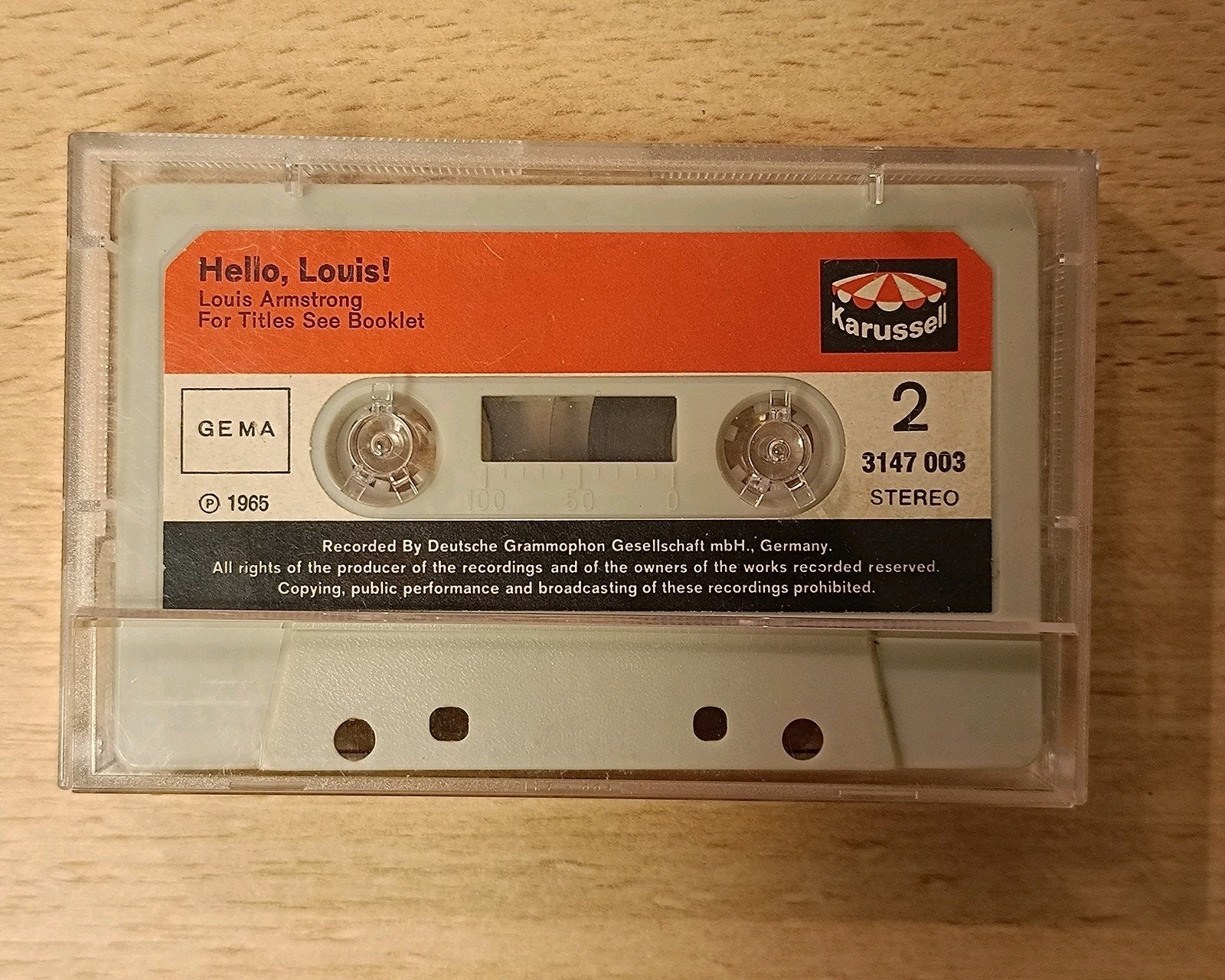 Louis Armstrong Cassette, Cd's en Dvd's, Cassettebandjes, Ophalen of Verzenden, Gebruikt, Jazz en Blues, 1 bandje