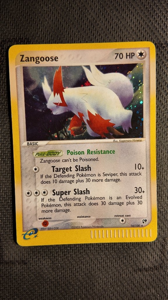 Zangoose 14 Sandstorm | Pokemon kaart, Hobby en Vrije tijd, Verzamelkaartspellen | Pokémon, Ophalen, Losse kaart, Foil