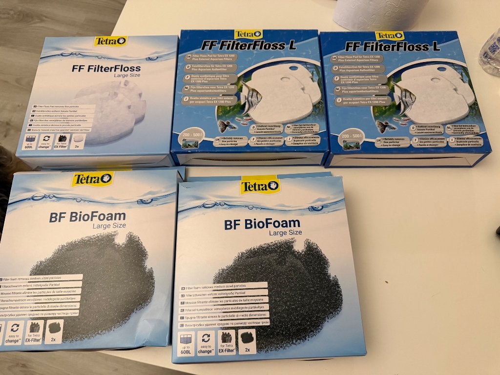 BioFoam en Filter Floss Large, Ophalen, Pomp, Nieuw, Tetra