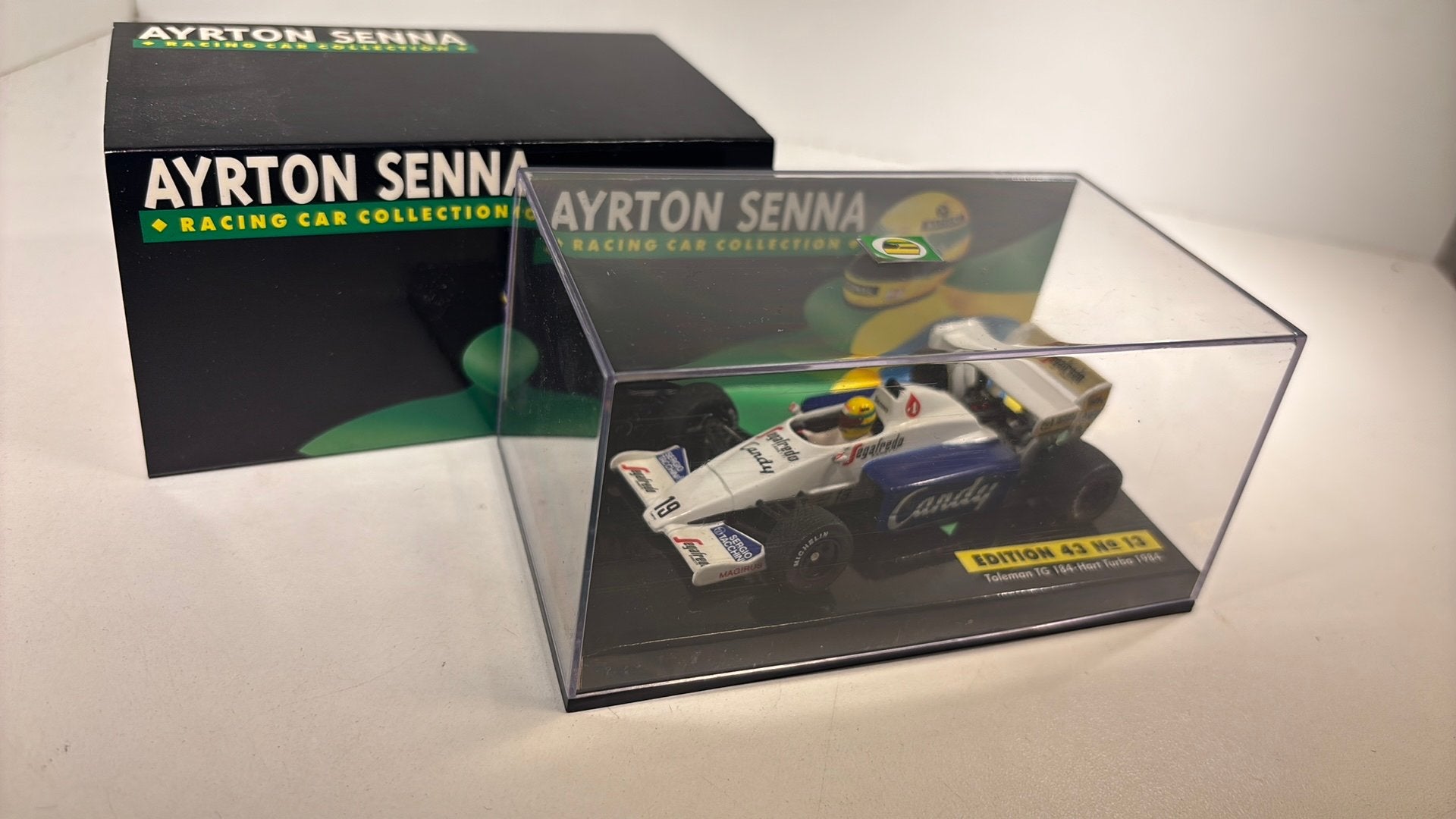 F1 toleman tg 184 hart turbo ayrton senna 1984 minichamps, Hobby en Vrije tijd, Modelauto's | 1:43, Auto, Ophalen of Verzenden