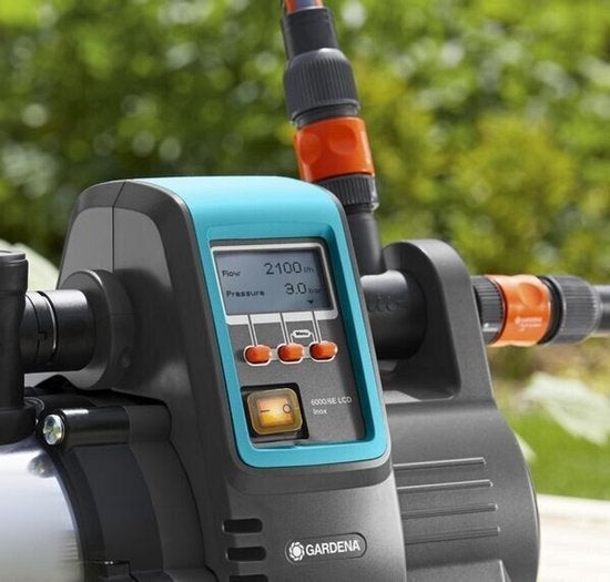 GARDENA 6000/6E LCD Inox Hydrofoorpomp - 1300W - 6000 l/u, Nieuw, Ophalen of Verzenden, Postbus 50131 1305 AC Almere, Mailto:info@gardena.nl