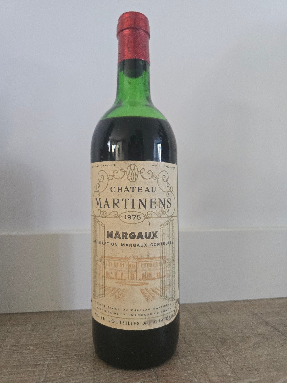 exclusieve Collectable Chateau Martinens 1975 €49, Frankrijk, Nieuw, Ophalen of Verzenden, Rode wijn