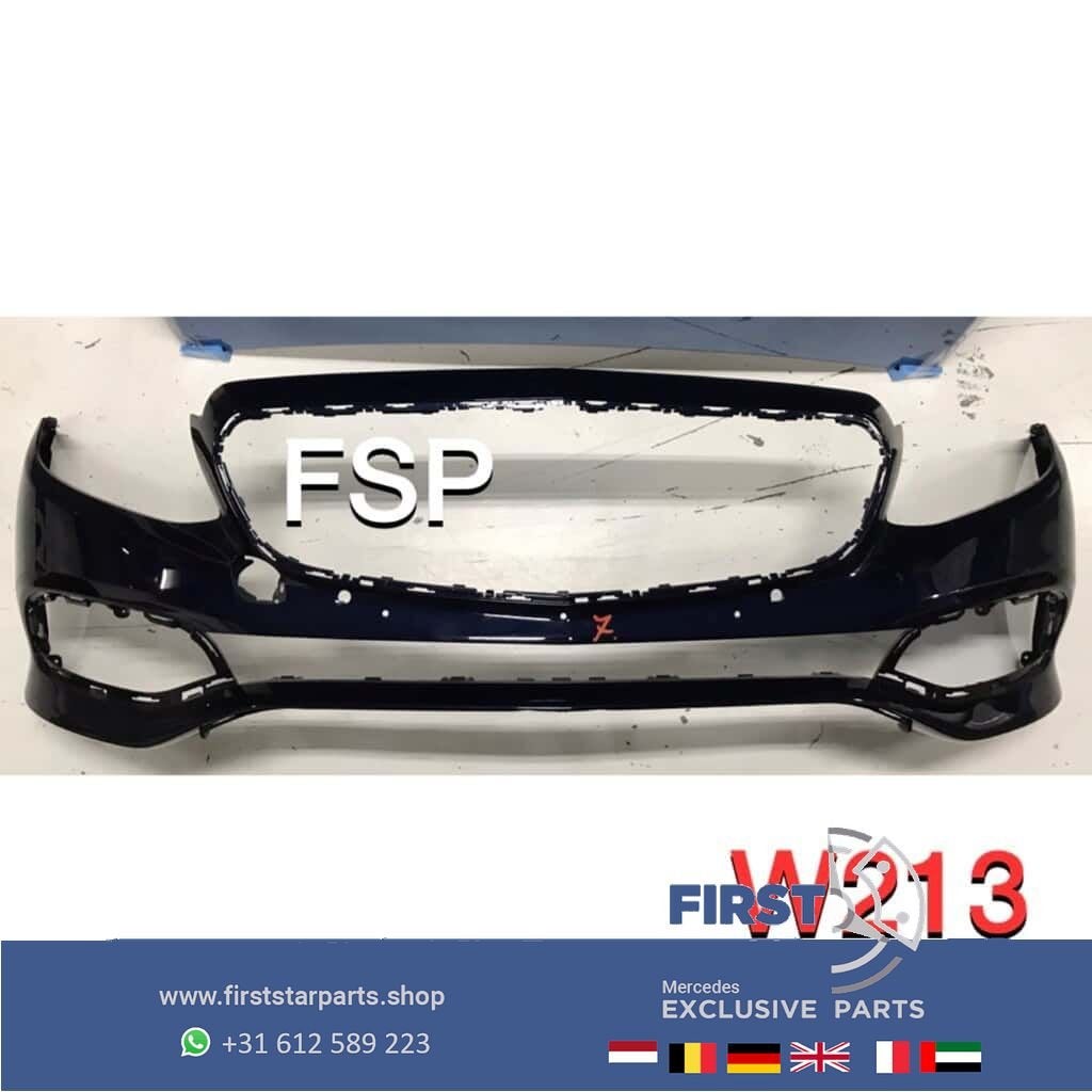 W213 Voorbumper Mercedes E Klasse blauw 2016-2019 origineel, Auto-onderdelen, Gebruikt, -, Voor, Ophalen of Verzenden