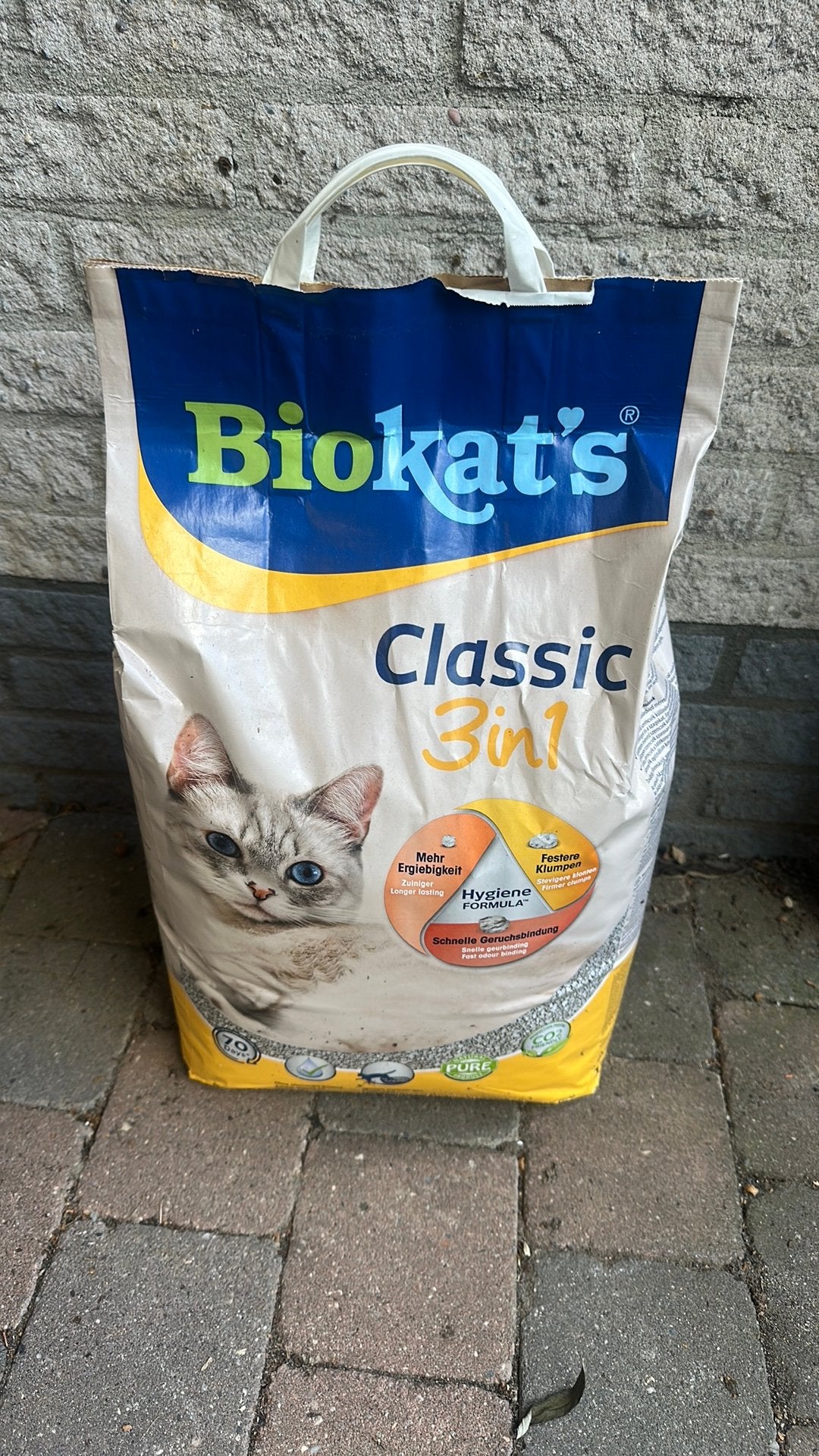 Biokat Kattengrind, Ophalen, Nieuw
