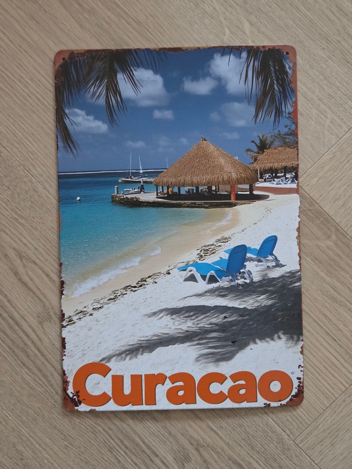 Decoratie bord Curacao, Ophalen of Verzenden, Zo goed als nieuw