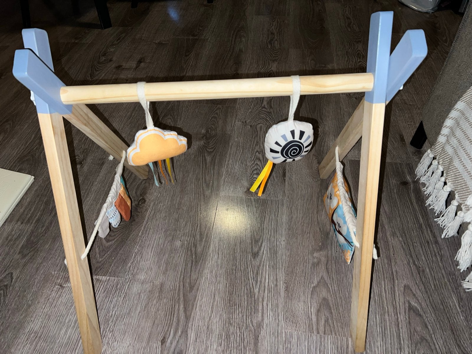Houten babygym met speeltjes, Ophalen, Gebruikt, Babygym