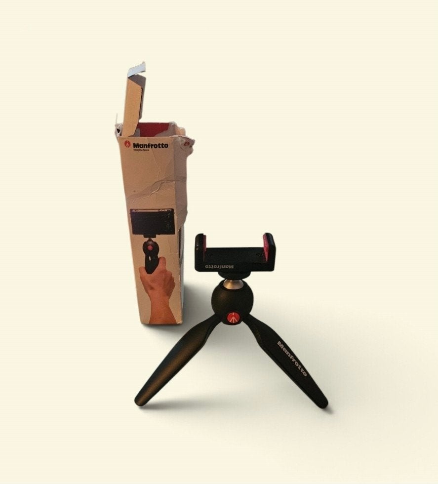 Manfrotto Pixi Mini Statief met smartphonehouder, Verzenden, Zo goed als nieuw, Manfrotto