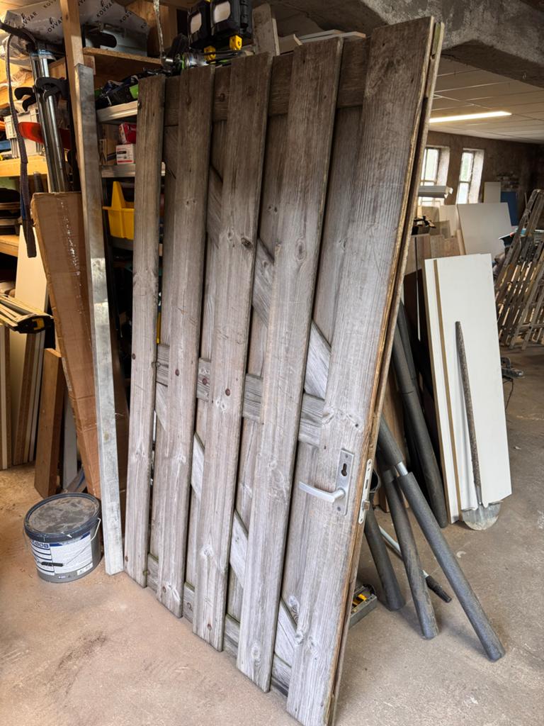 houten poort - Gebruikt, Tuin en Terras, Tuinpoorten, Ophalen of Verzenden, Gebruikt, Hout